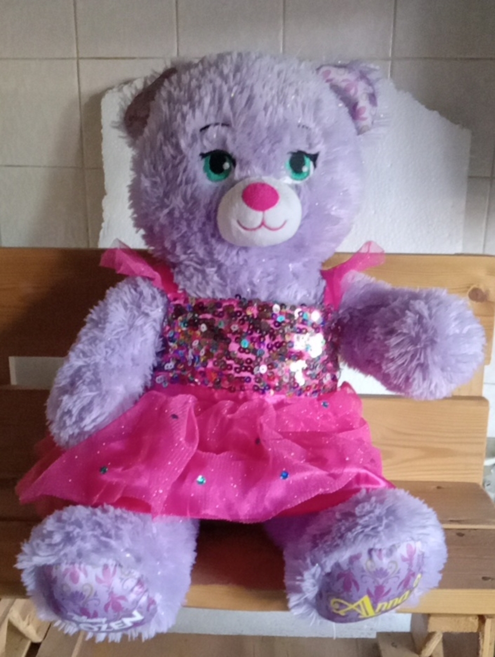 Purple Build-A-Bear Frozen Disney Anna About 17" Tall